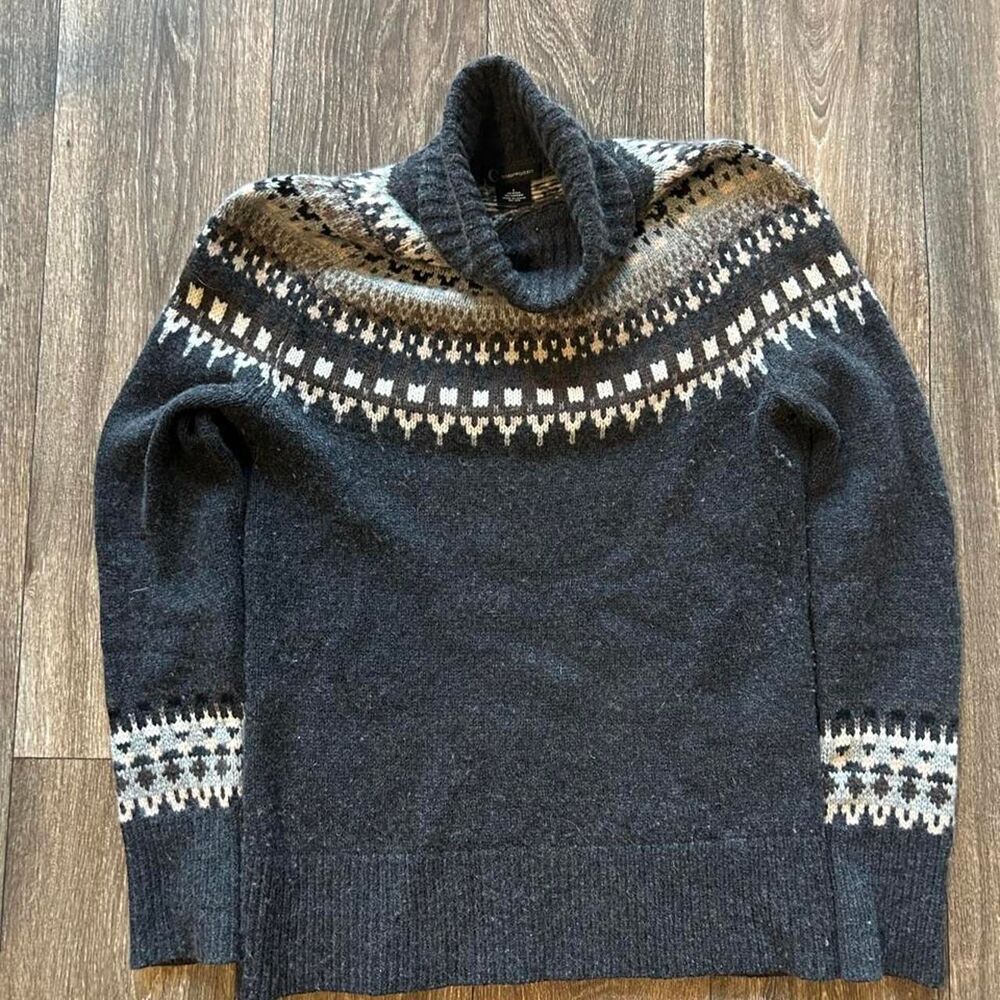 Bloomingdale-s Women's Black and Grey Jumper